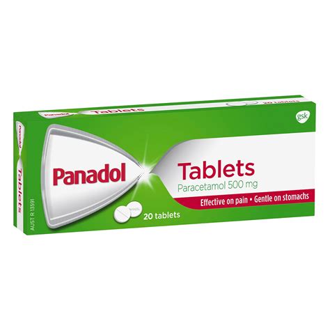 Panadol 500mg Tablets 20