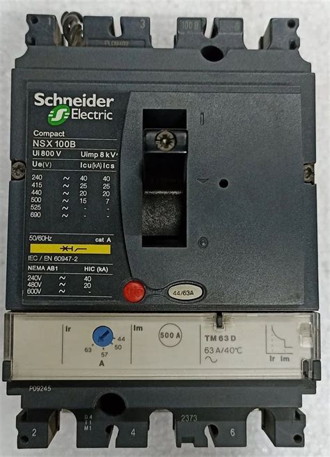 Schneider Nsx B Mccb Circuit Breaker Ac Pole