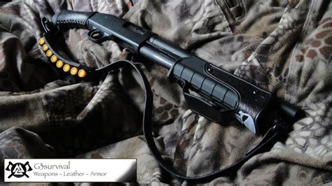 Punish Skull 590 Shockwave Tac 14 Leather Shotgun Sling And Etsy