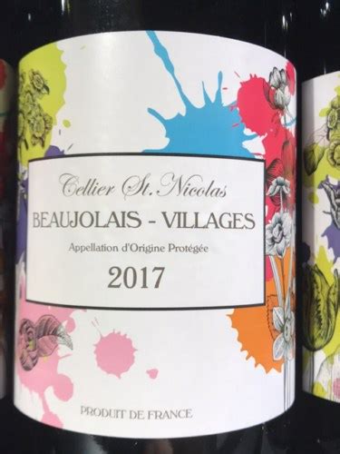 Cellier St Nicolas Beaujolais Villages Vivino US