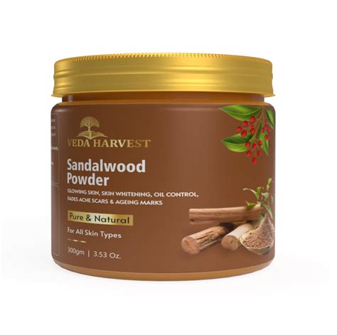 Veda Harvest Sandalwood Powder 300gm For Glowing Skin De Tan Oil