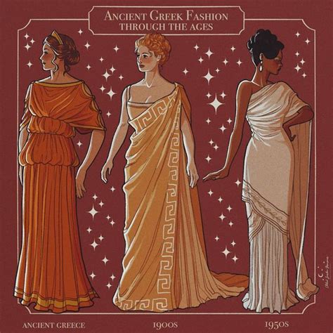 Chloes Arts On Instagram 🤎ancient Greek Fashion Through The Ages 🤎 The Chiton A Dress From