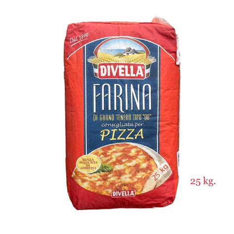 แปงพซซา Divella Farina PIZZA Flour Tipo 00 ขนาด 25kg แปงพซซา