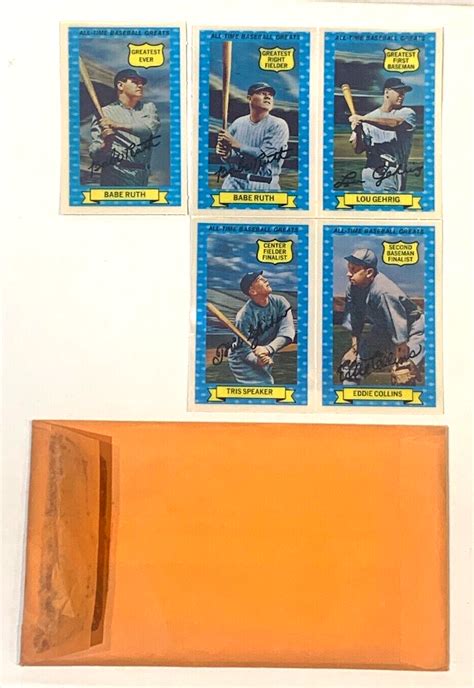 1970 Rold Gold Pretzels All Time Baseball Greats 3 D Complete Set 15 Babe Ruth EBay