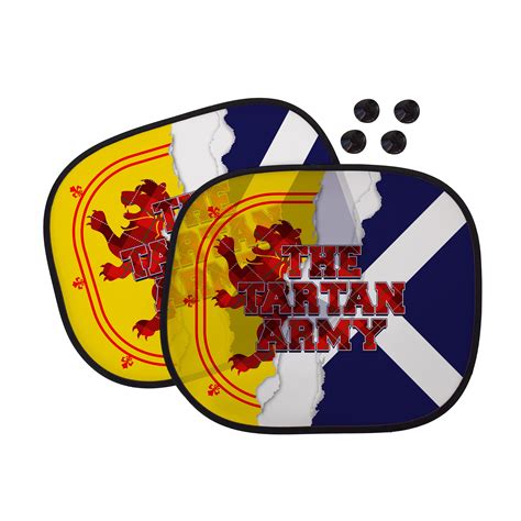 The Tartan Army Rip Car Sun Shade Set Of 2