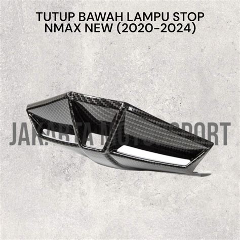 Jual Cover Bawah Lampu Stop NMAX New 2020 2023 Carbon NEMO Tutup