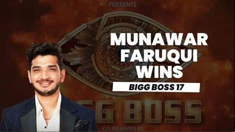 Bigg Boss 17 Finale Munawar Faruqui Wins Hearts As He Takes Home The