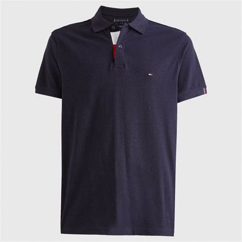 Tommy Hilfiger Big And Tall Pique Polo Shirt Oversized Mw0mw26819 Dw5