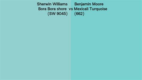 Sherwin Williams Bora Bora Shore Sw Vs Benjamin Moore Mexicali