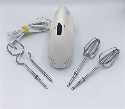 Proctor Silex Ry Speed Hand Mixer White Bowl Rest Preowned