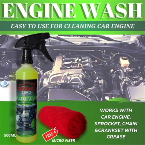 Ground Zero Car Care Premium Engine Wash Degreaser 500ml Cleaning