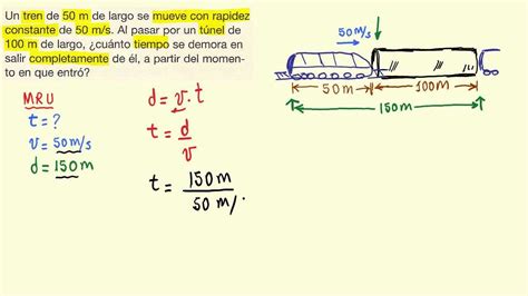 Problema Movimiento Rectilineo Uniforme Mru 05 Youtube