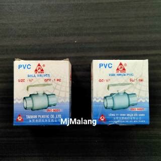 Jual Stop Kran Ball Valve Pvc Jia Rong Jr Shopee Indonesia