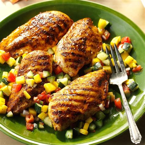 Chicken With Mango Cucumber Salsa Recipe How To Make It