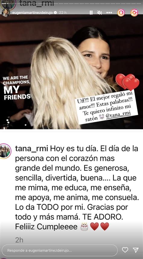 Tana Rivera y su novio Manuel Vega emocionan a Eugenia Martínez de