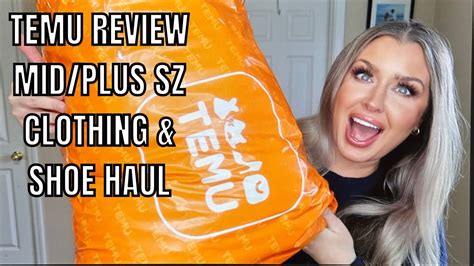 TEMU REVIEW TEMU PLUS SIZE CLOTHING AND SHOE HAUL MID PLUS SIZE