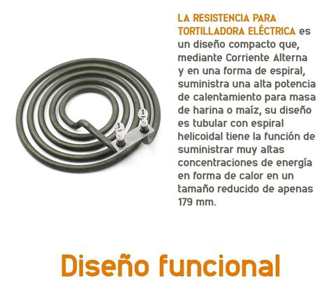 Resistencia El Ctrica Para Maquina De Tortilla W V Mercadolibre