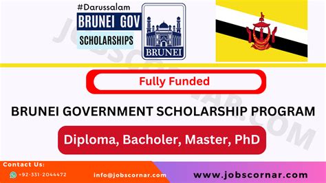 Brunei Darussalam Scholarship 2024 2025 Latest JOBS CORNAR