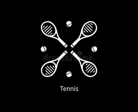 Tennis Pictogram Olympics Games Paris 2024 Logo Black and White ...