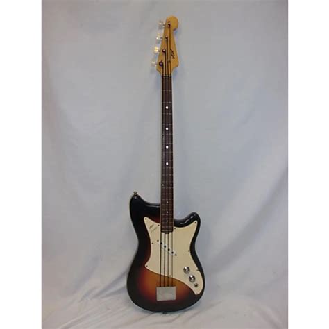 Vintage Vox Panther Electric Bass Guitar Sunburst Guitar Center