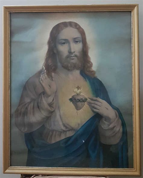 Quadro Centen Rio De Jesus Cristo Cm X Cm Pintado M O Queluz E