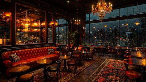 New York Jazz Sax Lounge In Relaxing Late Night Relaxing Jazz Bar