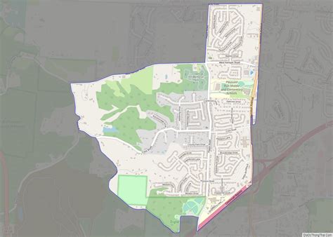 Map Of Pleasant Run Cdp