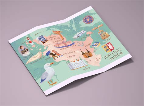 Illustrated Map of Schleswig-Holstein :: Behance