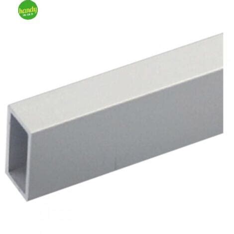 Tubo Rettangolare Arcansas 45x25mm Alluminio Satinato Argento 1mt