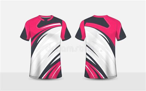 Pink, White and Black Pattern Layout E-sport T-shirt Design Template Stock Vector - Illustration ...