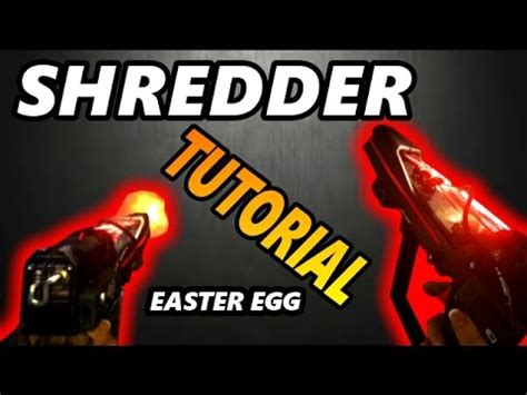 How To Get The Shredder Easter Egg Weapon Tutorial Infinite