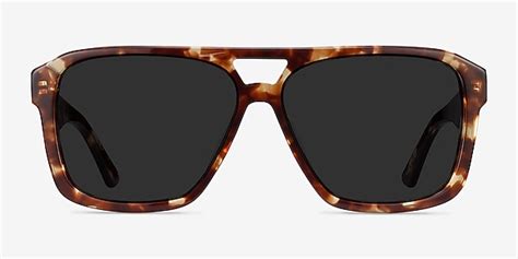 Bauhaus Aviator Havana Tortoise Frame Sunglasses For Men Eyebuydirect