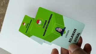 Jual Cetak Kartu Id Card Bahan Pvc Ketebalan Mm Cetak Id Card