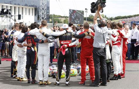 Grand Prix De Hongrie L Hommage Jules Bianchi En Pr Sence De Sa Famille