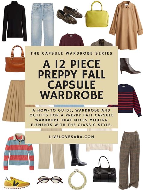 A 12 Piece Preppy Fall Capsule Wardrobe Livelovesara