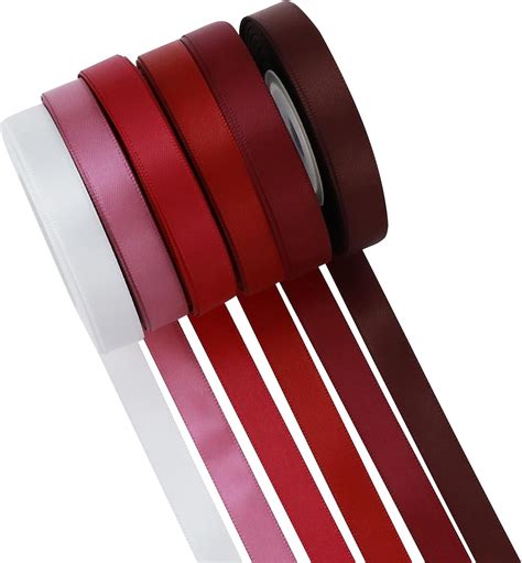 Amazon Mayreel Burgundy Christmas Ribbon Maroon Satin Ribbon