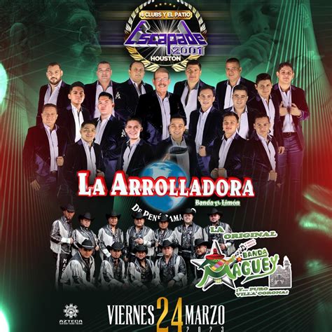 La Arrolladora Banda El Limon Banda Maguey Escapade Tickets