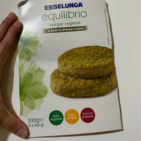 Esselunga Equilibrio Burger Vegetali A Base Di Soia E Spinaci Review