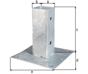 Alberts Pfostentr Ger Aufschraubh Lse F R Vierkantpfosten Zum