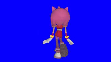 Amy Rose Walk Animated Back Chroma Youtube