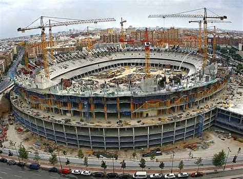 Obras Del Nuevo Estadio Del Valencia Cf Comunidad Valenciana El PaÍs