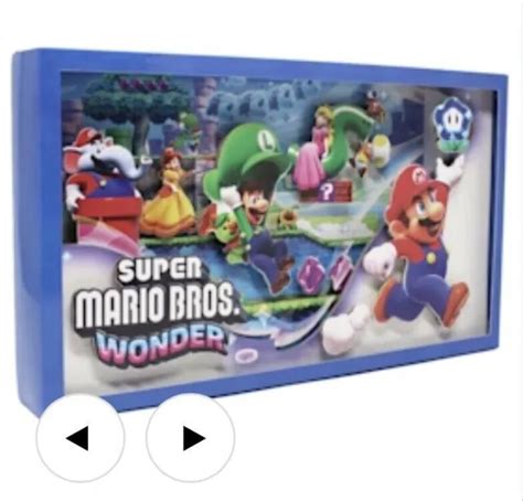 Nintendo Switch Super Mario Bros Wonder Bundle Magnets Diorama