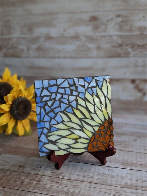 Craft Kits For Adults Sunflower Mosaic Kit Diy Kit For Etsy In