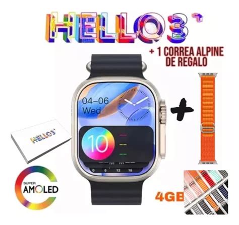 Reloj Smartwatch Hello Watch Ultra Plus Amoled Memoria Gb Mercadolibre