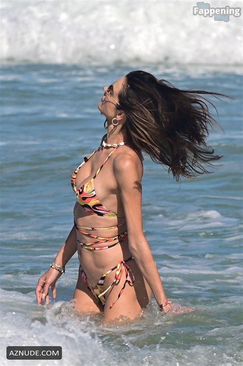 Alessandra Ambrosio Sexy Seen Showing Off Her Sensational Bikini Body At The Beach In Brazil