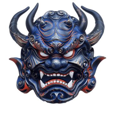 Oni Mask Oni Mask Japanese Png Transparent Clipart Image And Psd