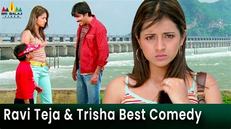 Ravi Teja Trisha Best Comedy Krishna Brahmanandam Telugu Comedy