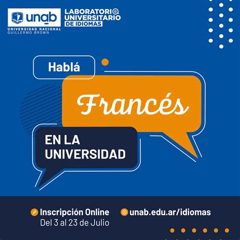 Idiomas Franc S Universidad Nacional Guillermo Brown