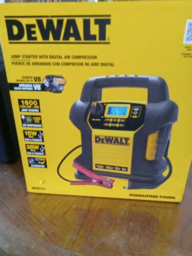 Dewalt Peak Jump Starter With Digital Compressor And Usb Power