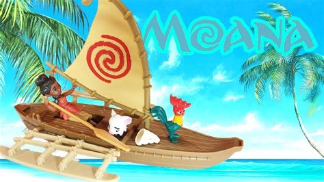 Moana Adventure Canoe Playset YouTube